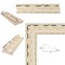 Wide Alabaster White Wash With Charcoal Picture Frame 32x48 frame